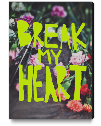 Break My Heart Canvas Print by Leah Flores