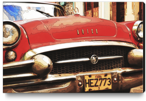 Buick in Cuba Canvas Print by fauremypics