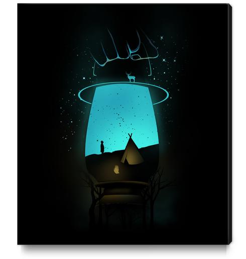 Lamp-camp Canvas Print by chestbox