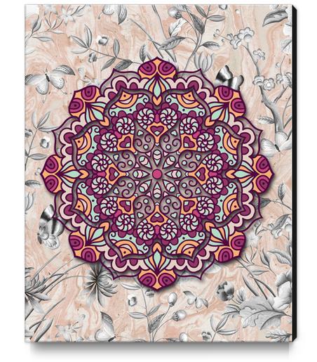 FLORAL MANDALA Canvas Print by GloriaSanchez