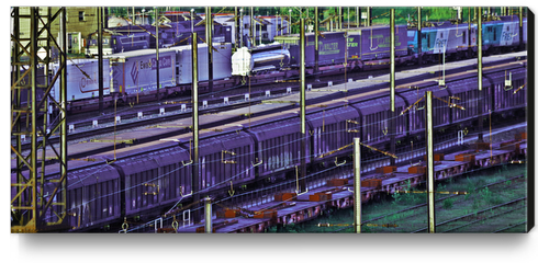 Color train 4 Canvas Print by Stefan D