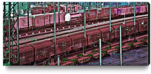 Color train 5 Canvas Print by Stefan D