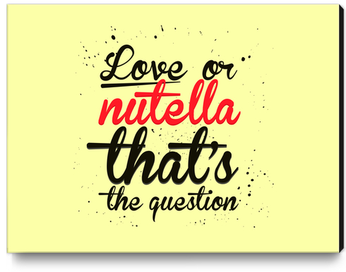 That's the question Canvas Print by daniac