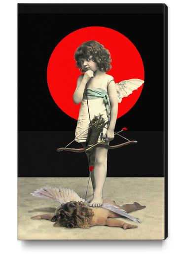 The Fallen Angel Canvas Print by tzigone