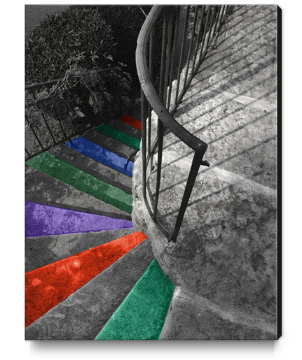 Stairs in Ruoms Canvas Print by Ivailo K