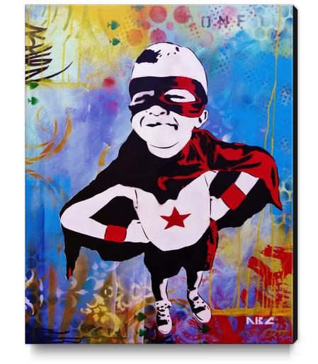 Every Day Hero Canvas Print by AbcArtAttack