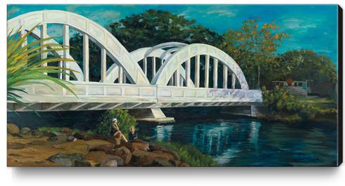 Rainbow Bridge, Haliewa Canvas Print by DanKeizer