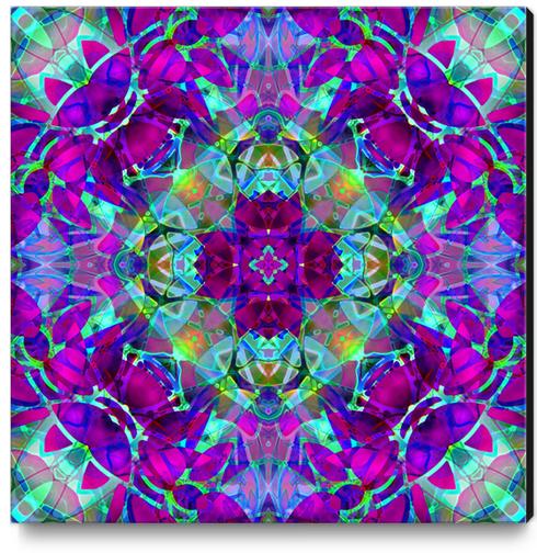 kaleidoscope Floral Abstract G16 Canvas Print by MedusArt