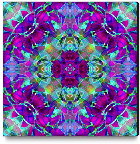kaleidoscope Floral Abstract G16 Canvas Print by MedusArt