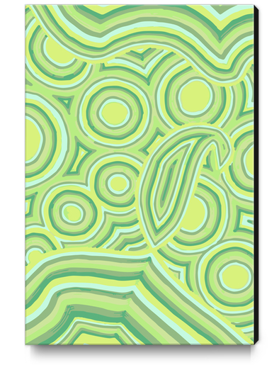 Green Color Burst Canvas Print by ShinyJill