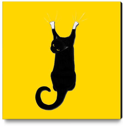 Hang Cat Canvas Print by Tummeow