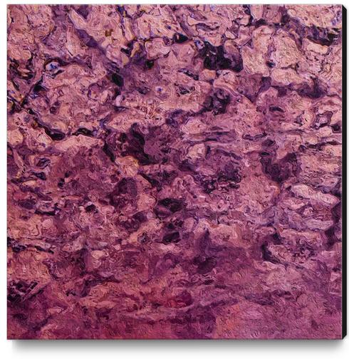 psychedelic grunge painting abstract texture in pink Canvas Print by Timmy333