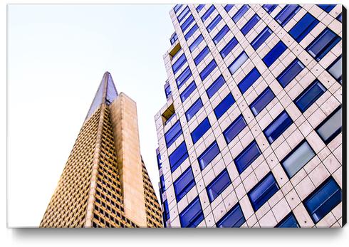 pyramid building and modern building at San Francisco, USA Canvas Print by Timmy333