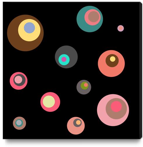 Colorful Circles Canvas Print by Christy Leigh