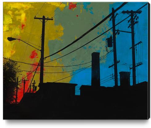 Industrial West Canvas Print by dfainelli