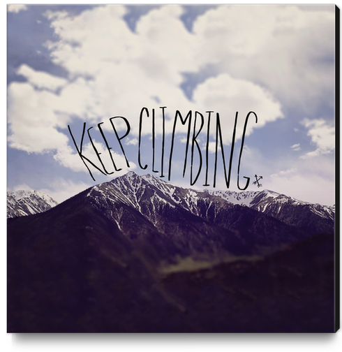 Keep Climbing Canvas Print by Leah Flores