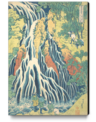 Kirifuri Waterfall at Kurokami Mountain in Shimotsuke Canvas Print by Katsushika Hokusai