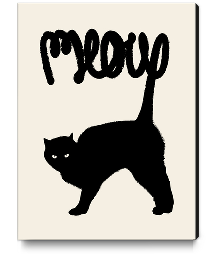 Meow Canvas Print by Florent Bodart - Speakerine