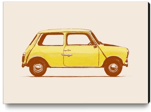 Famous Car - Mini Cooper Canvas Print by Florent Bodart - Speakerine