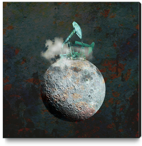 Moon Exploitation Canvas Print by tzigone