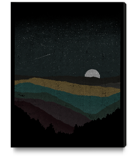 Moonrise (color) Canvas Print by Florent Bodart - Speakerine