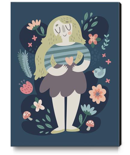Nature Lady Canvas Print by Claire Jayne Stamper