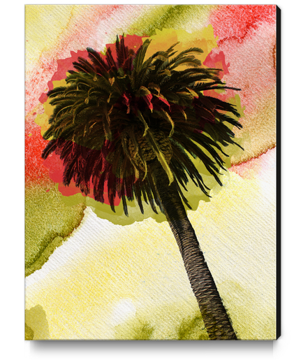 Pacific ocean Palm tree sunset Canvas Print by Irena Orlov