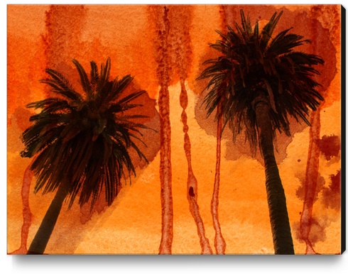 Sunset Palms Canvas Print by Irena Orlov