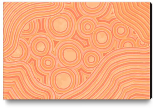 Orange Color Burst Canvas Print by ShinyJill