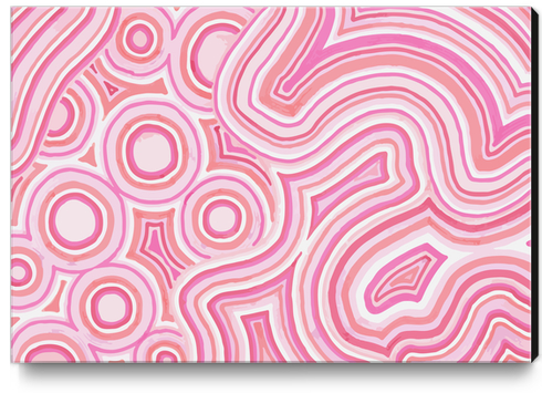 Pink Color Burst Canvas Print by ShinyJill