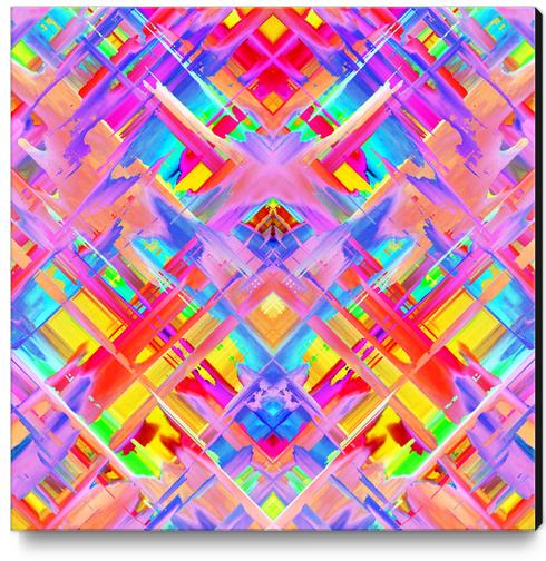Colorful digital art splashing G470 Canvas Print by MedusArt