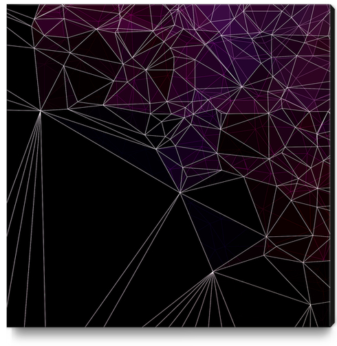 Geometric purple and black Canvas Print by VanessaGF