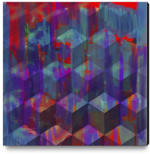 Purple Cubes Canvas Print by Vic Storia