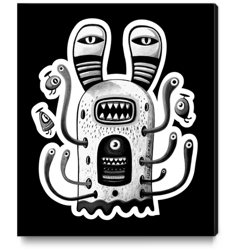Rabbit Wormed  Canvas Print by Exit Man