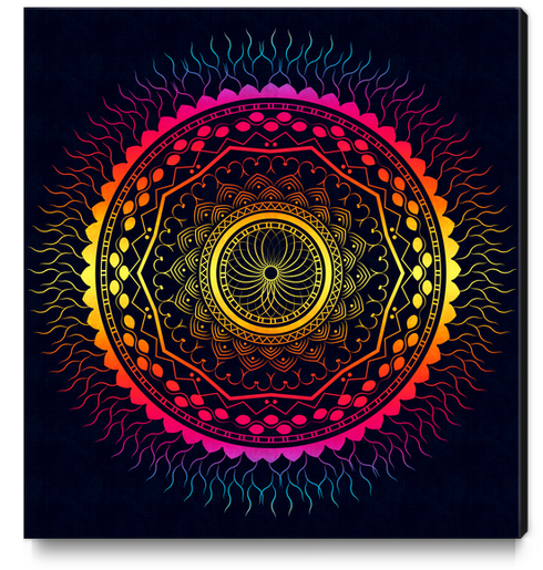 Rich Mandala Canvas Print by famenxt