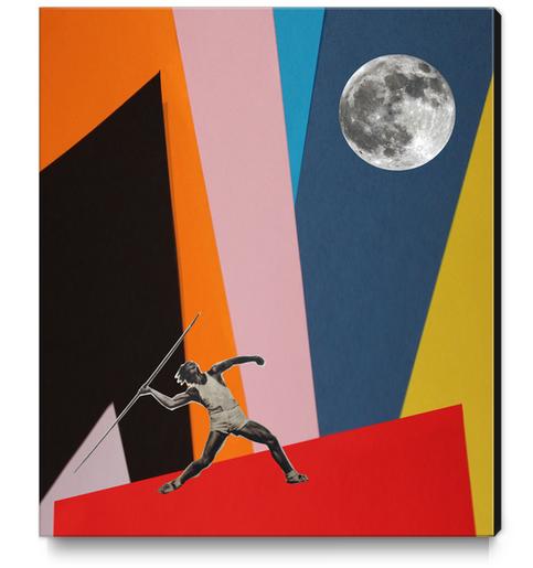 Right In the Moon Canvas Print by tzigone