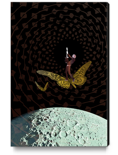 Rock the Moon Canvas Print by tzigone