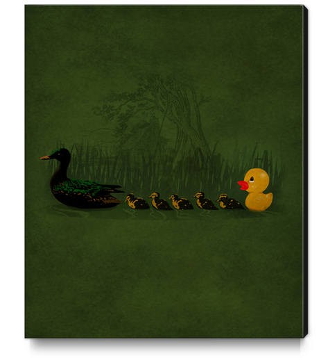 Rubber Ducky Canvas Print by dEMOnyo