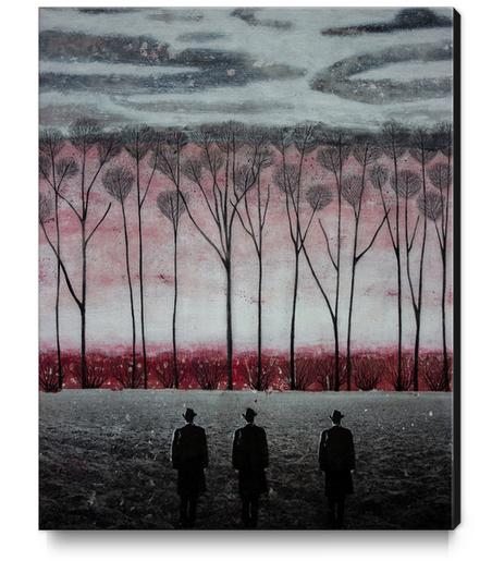SILENT SUITS Canvas Print by db Waterman