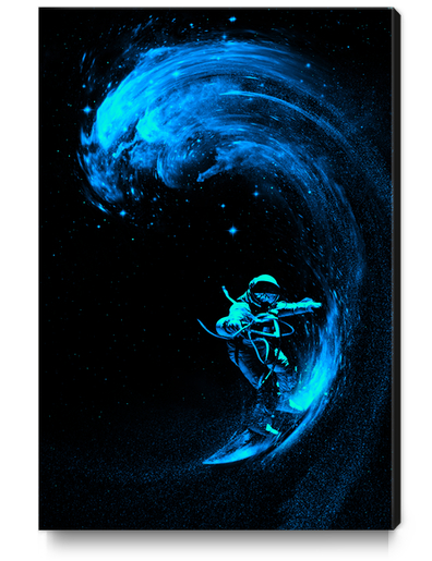 Space Surfing Canvas Print by Nicebleed