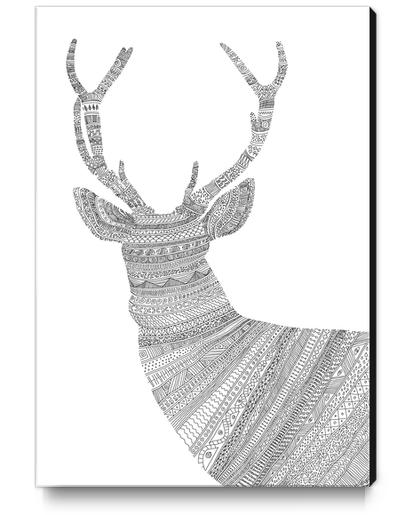 Stag / Deer  Canvas Print by Florent Bodart - Speakerine
