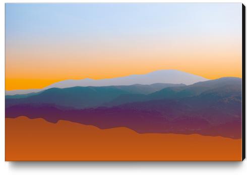 Sunset in Rhodes Canvas Print by fokafoka