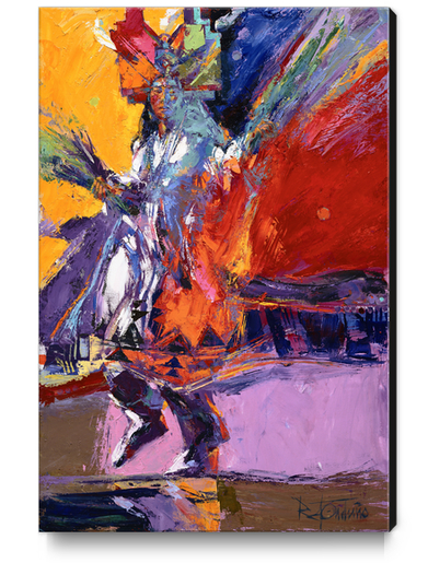 Tablet Dancer Kneading Canvas Print by Robert Orduno
