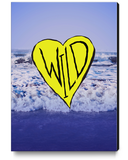 Wild Heart Waves Canvas Print by Leah Flores