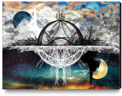 Two Worlds Of Design Canvas Print by j.lauren