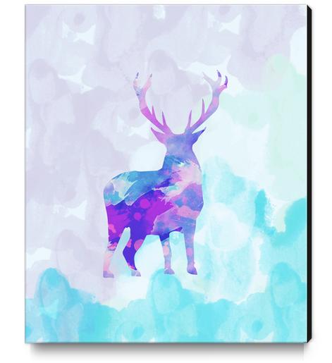 Abstract Deer X Canvas Print by Amir Faysal