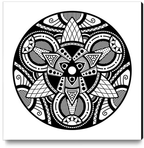 Simple Mandala 4 Canvas Print by Divotomezove