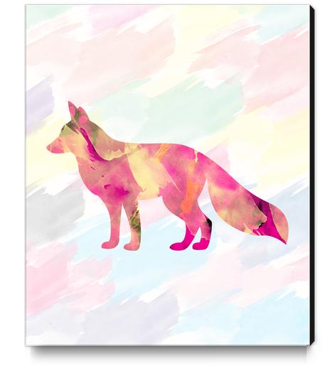 Abstract Fox Canvas Print by Amir Faysal