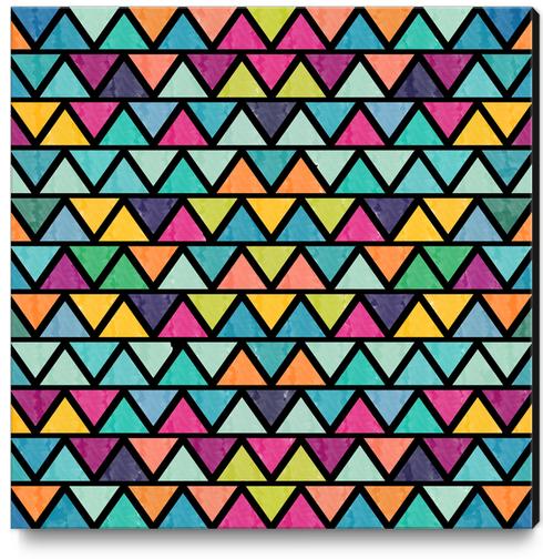 Lovely Geometric Background Canvas Print by Amir Faysal