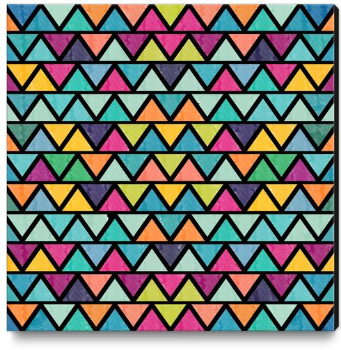 Lovely Geometric Background Canvas Print by Amir Faysal